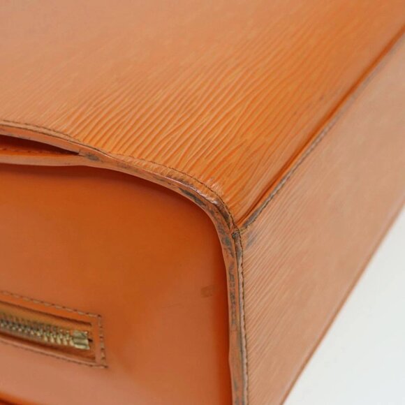 LOUIS VUITTON Epi Pont Neuf Hand Bag Orange Mandarin M5205H LV Auth 83876 - Picture 11 of 16